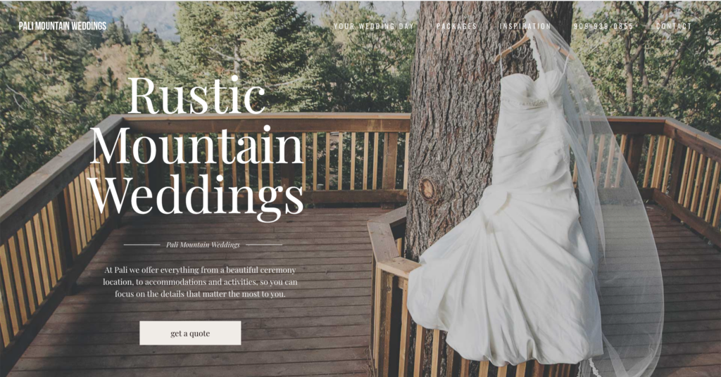 Pali Mountain Wedding Home Page